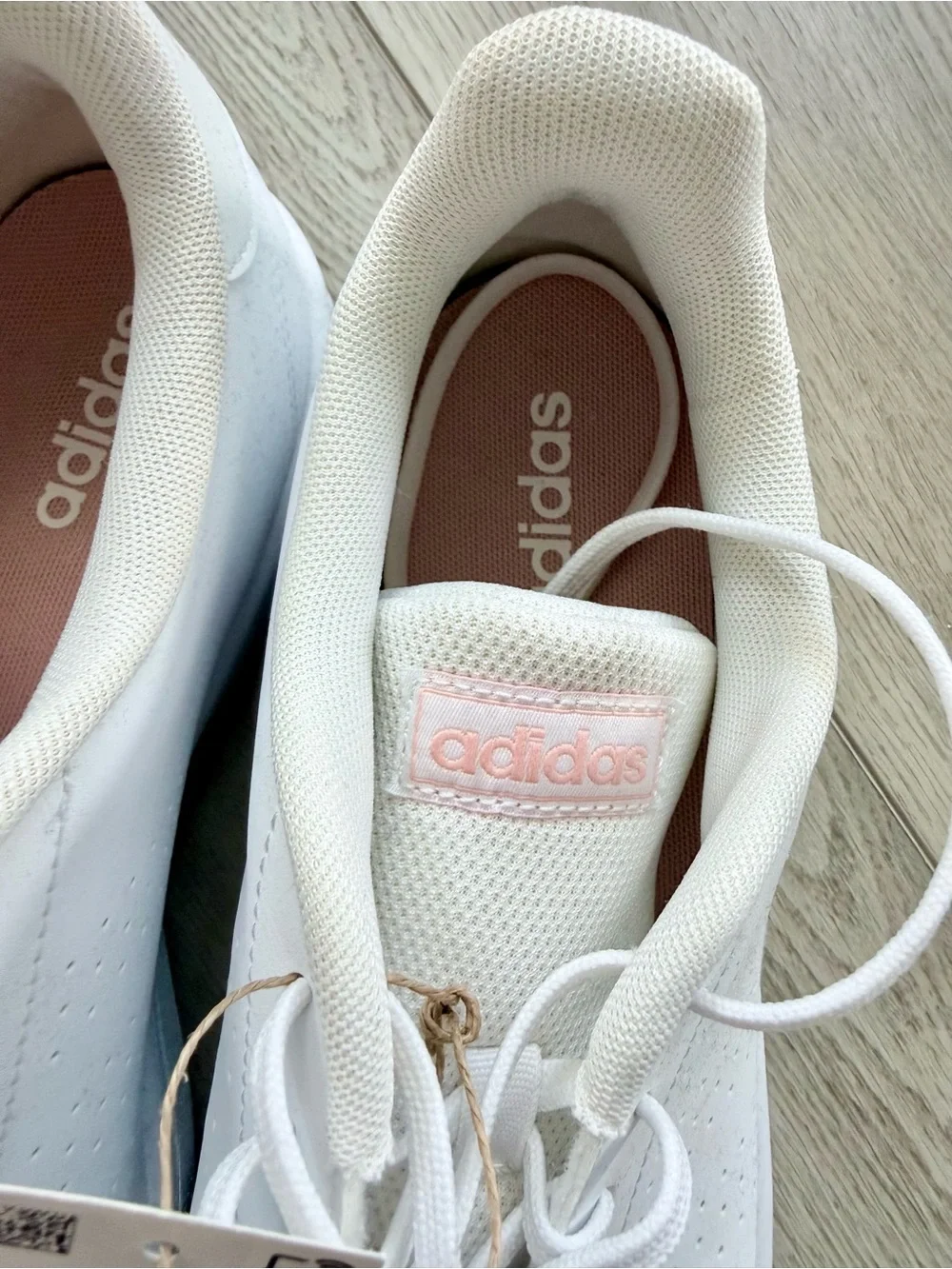 White Women's Adidas Leather Tennis Sneakers - Comfort Casual Shoe